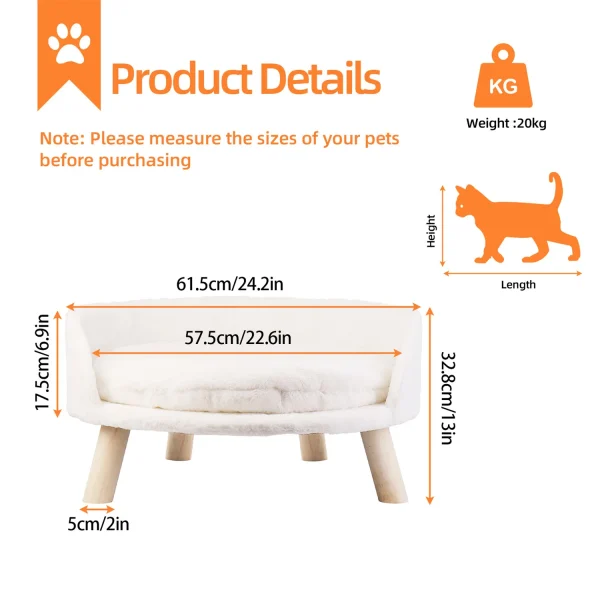 Raised Pet Sofa Bed