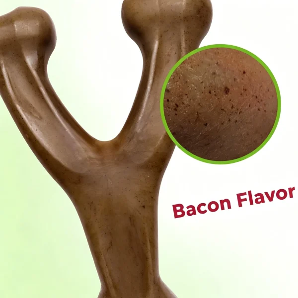 Durable Nylon with Bacon Flavor for Aggressive Chewers and Large Dogs