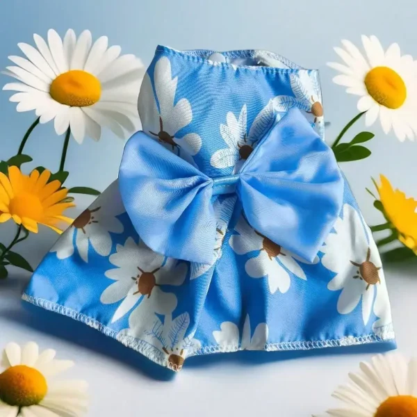 1pc Vibrant Floral & Fruit Pattern Pet Dress Outfit, For Cats & Dogs