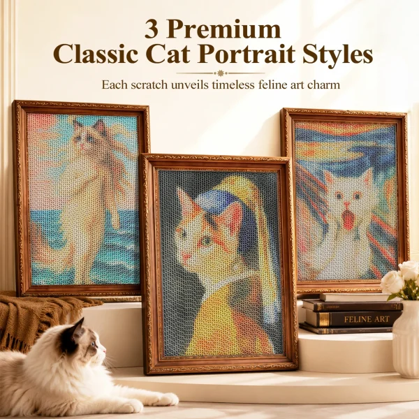 3 Pack Cardboard Wall Scratcher Board,