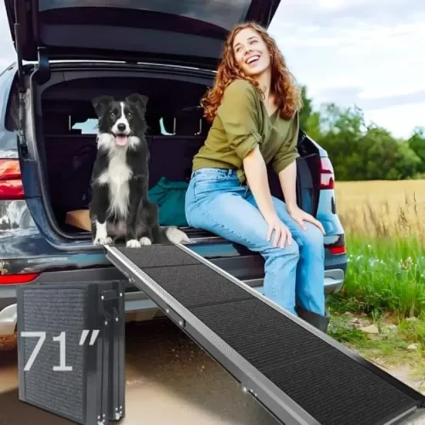 Dog ramp for cars, SUVs, trucks